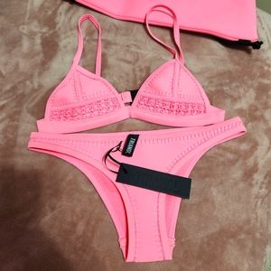 Triangl pink bikini NWT